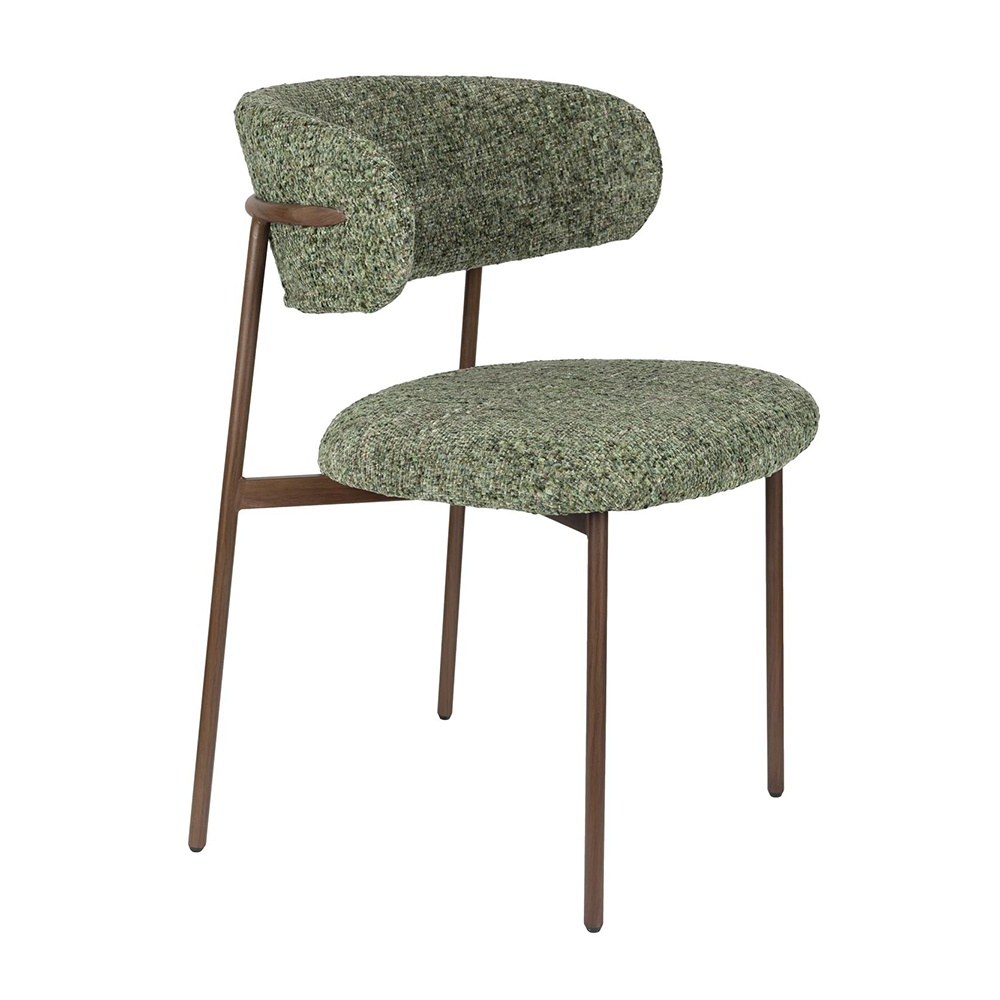 Quiet Object Scaun dining verde din textil Claes Quiet Object
