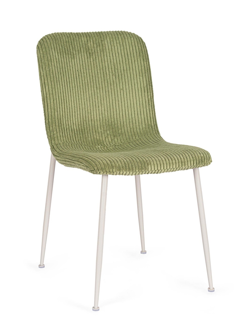 Chairs Scaun dining verde inchis din textil Rinas Bizzotto