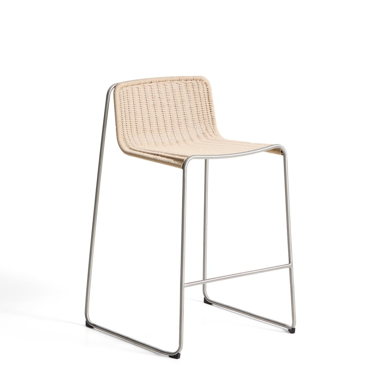 scaun ergonomice Scaun exterior bar bej din metal Tavari Deco Kave Home