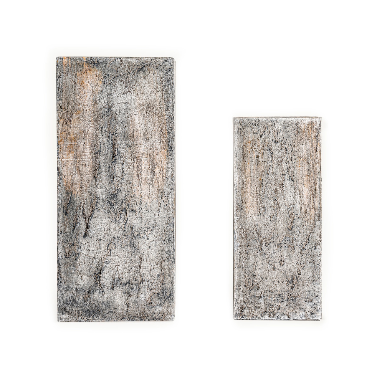 set terasa Set 2 piedestale maro/gri din ceramica Arvit Vical Home