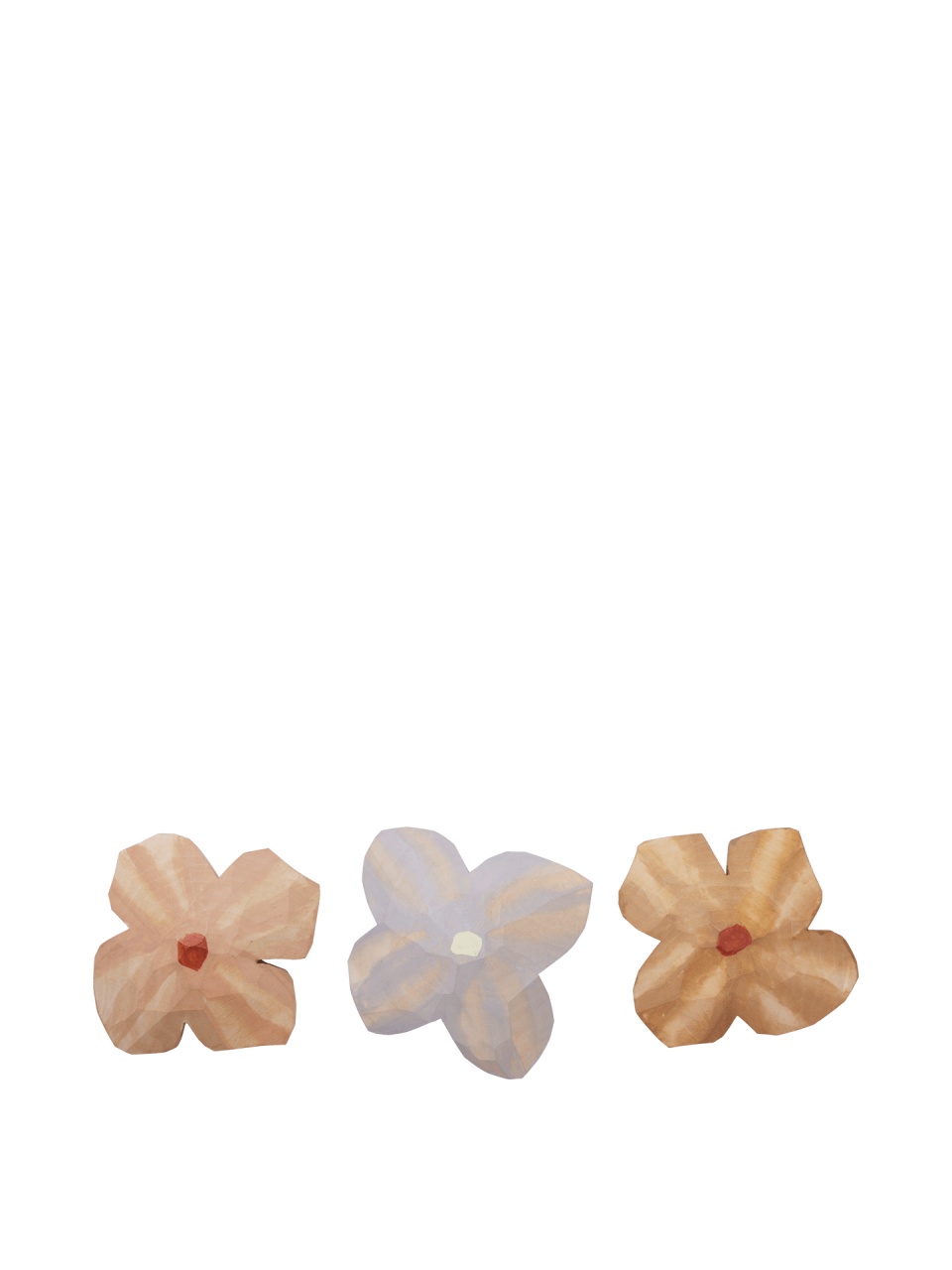 Refrigerator Magnets Set 3 magneti multicolori din lemn Poesie Ferm Living