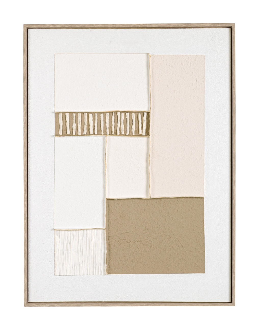 Posters, Prints, & Visual Artwork Tablou multicolor din fibre naturale 60x80 cm Thandrel 252976 Bizzotto