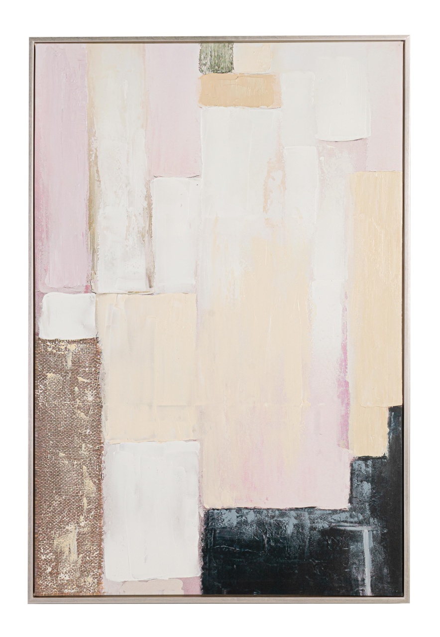 Posters, Prints, & Visual Artwork Tablou multicolor din fibre naturale 80x120 cm Meldert 248112A Bizzotto