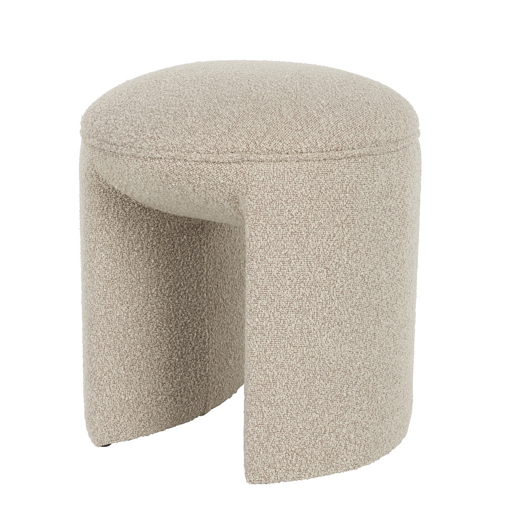 Quiet Object Taburet rotund bej din textil 42 cm Noxx Quiet Object