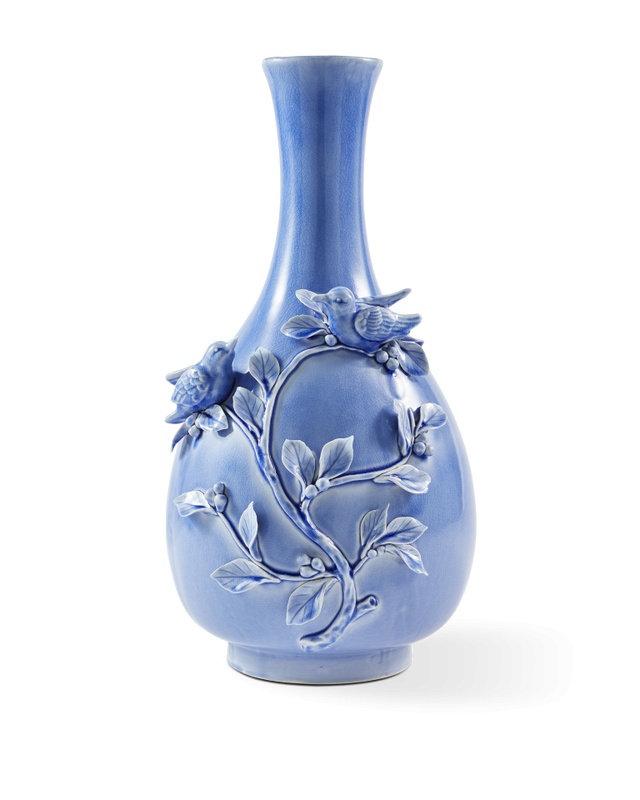 Vases Vaza albastru deschis din ceramica 60 cm 3D Birds Pols Potten