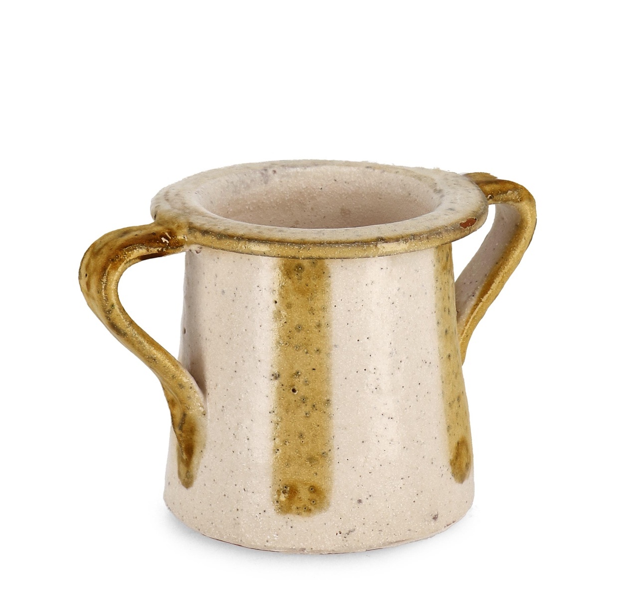 Pots & Planters Vaza bej/galbena din ceramica 13 cm Daruma Bizzotto