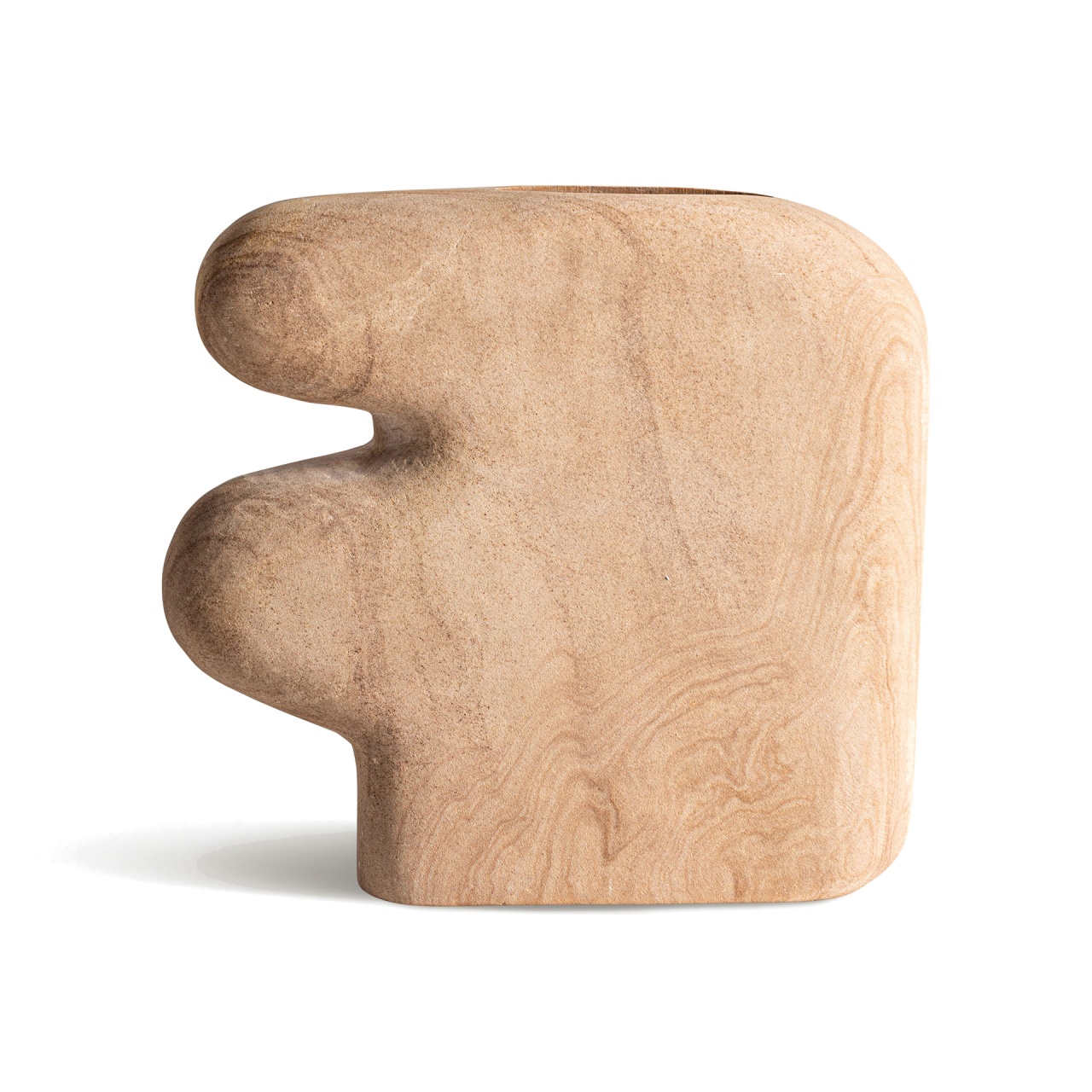 marmura granit travertin.preturi de fabrica Vaza maro deschis din marmura 33 cm Joelhe Vical Home