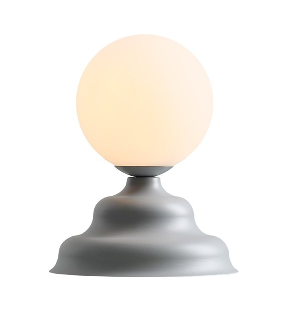 Quiet Object Veioza gri/alba din metal 21 cm Fala Quiet Object