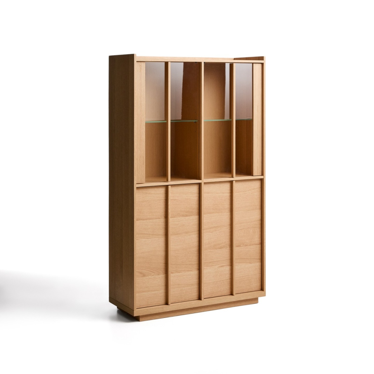 Vitrina maro deschis din lemn 170 cm Onix Kave Home