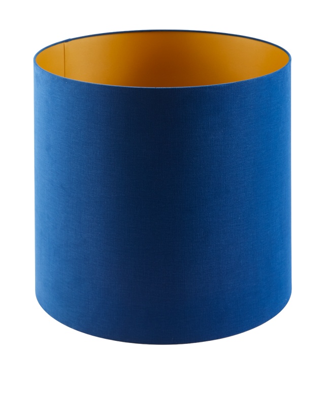 Abajur albastru inchis din fibre sintetice Soft Canvas XL Pols Potten