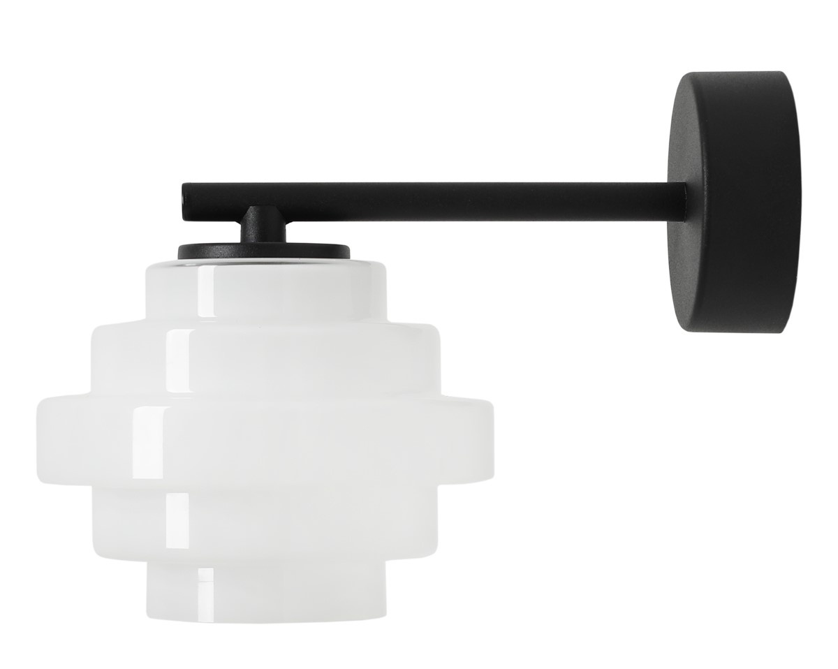 Wall Light Fixtures Aplica alba/neagra din metal Filo Aldex