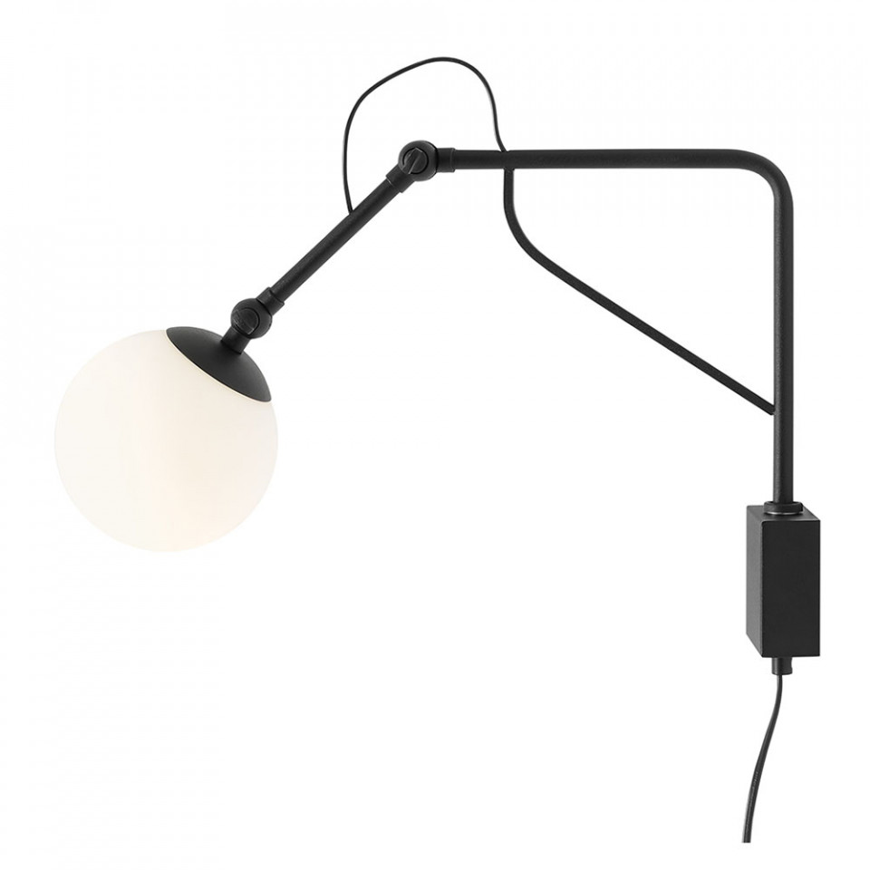 Quiet Object Aplica neagra/alba din metal Soho Bitt Quiet Object