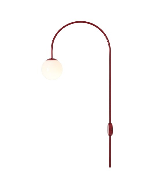 Wall Light Fixtures Aplica rosie din metal Una Aldex