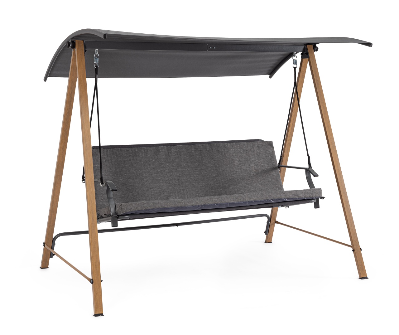 Outdoor Living Balansoar exterior gri/maro din metal Icaro Bizzotto