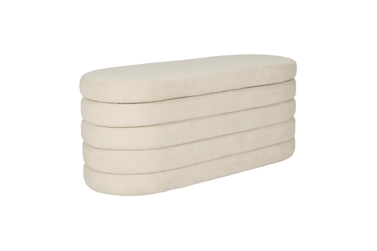 Quiet Object Bancheta bej din textil 114 cm Zuma Quiet Object