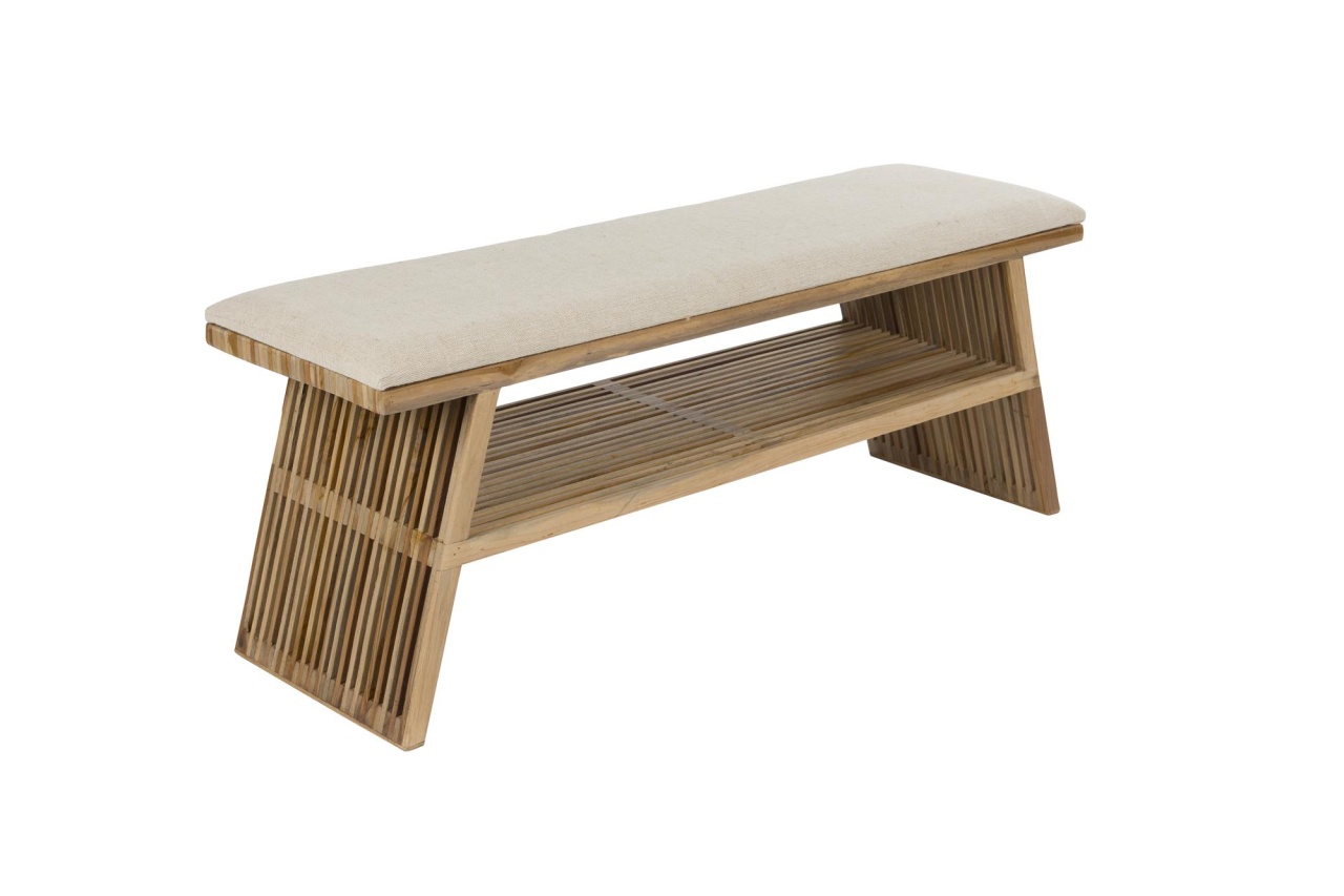 Quiet Object Bancheta maro din lemn 134 cm Djia Quiet Object