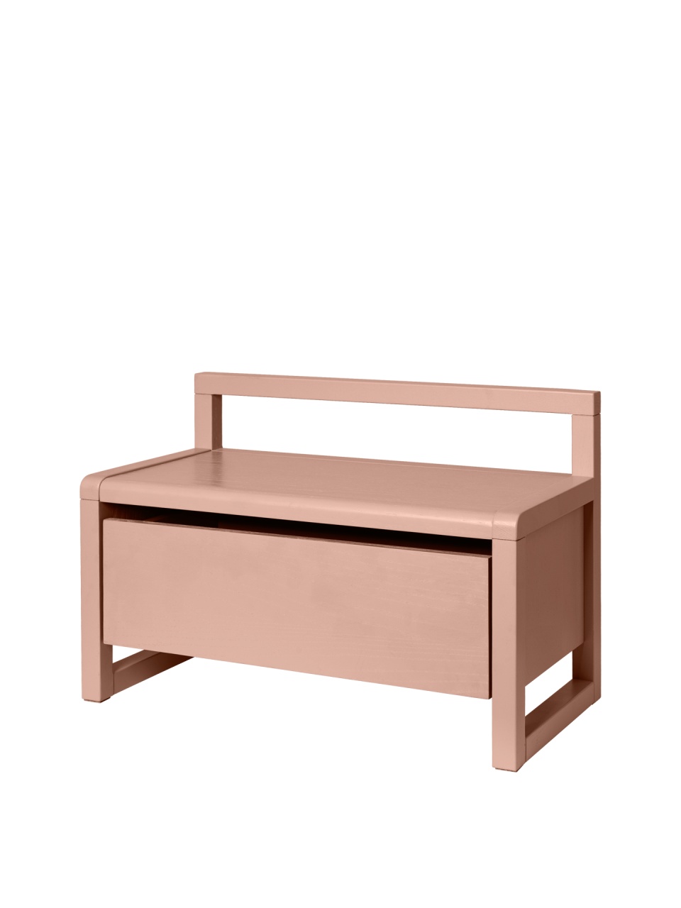 Chairs Bancheta pentru copii roz din lemn 60 cm Little Architect Ferm Living