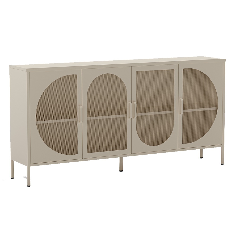 Buffets & Sideboards Bufet inferior crem din metal 160 cm Tayra Quiet Object