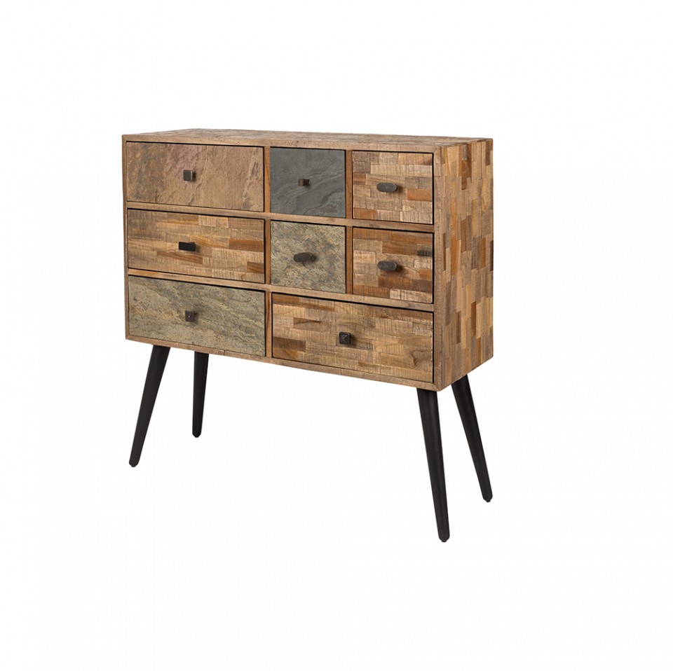 Quiet Object Comoda maro din lemn 90 cm Stan Quiet Object