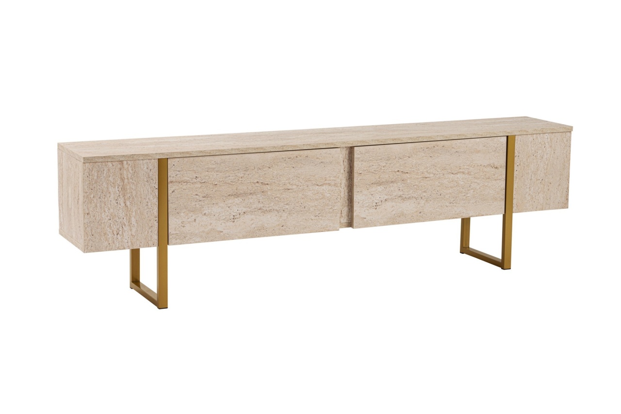 Entertainment Centers & TV Stands Comoda TV bej/aurie 180 cm Serenity Nordure