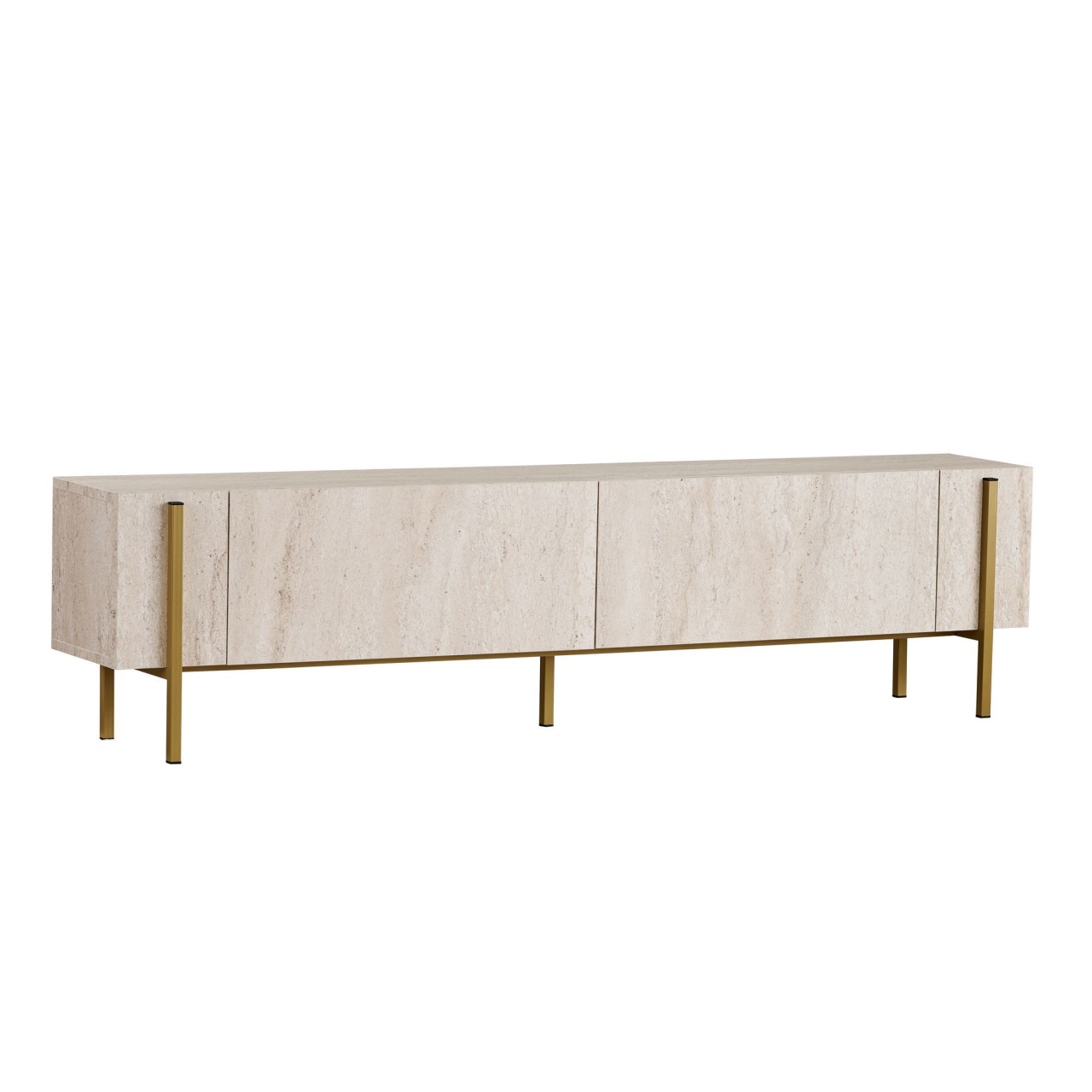 Entertainment Centers & TV Stands Comoda TV crem/aurie 180 cm Nexus Nordure