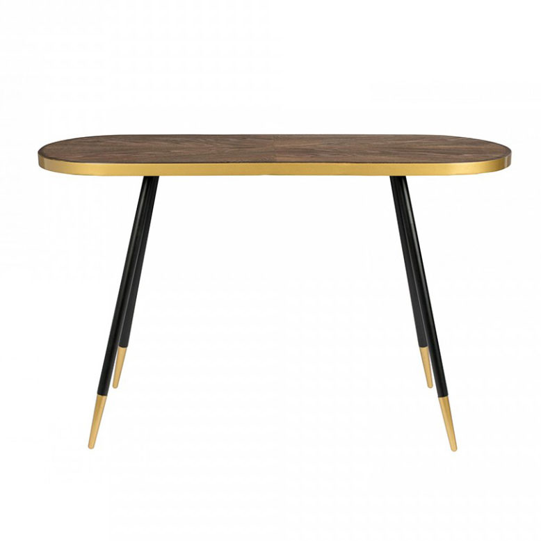 Quiet Object Consola maro/neagra din lemn 121 cm Denise Quiet Object