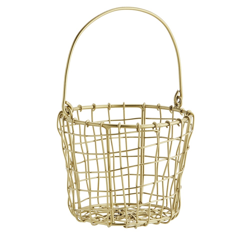 Baskets Cos auriu din metal Marlo Madam Stoltz