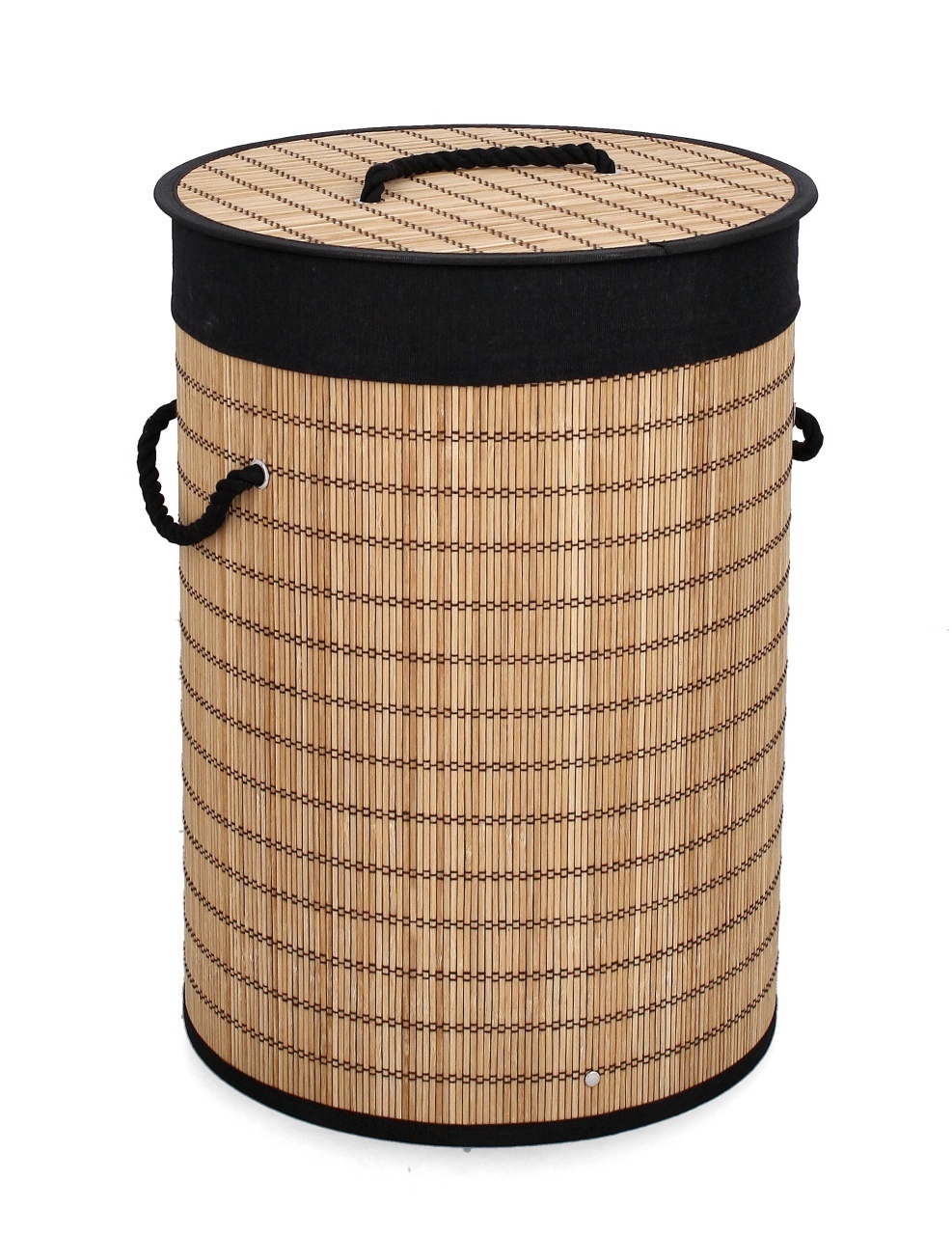 Bizzotto Cos de rufe maro/negru din bambus Sintia Bizzotto