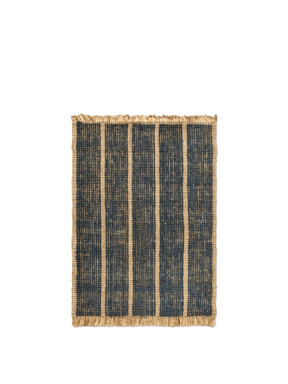 pilota 140x200 Covor maro/albastru din fibre naturale 140x200 cm Athens Ferm Living