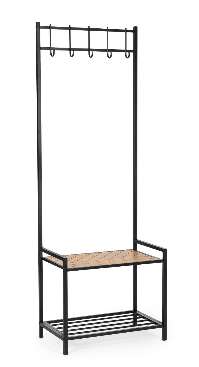 Closet Organizers & Garment Racks Cuier maro/negru din metal Haldor Bizzotto