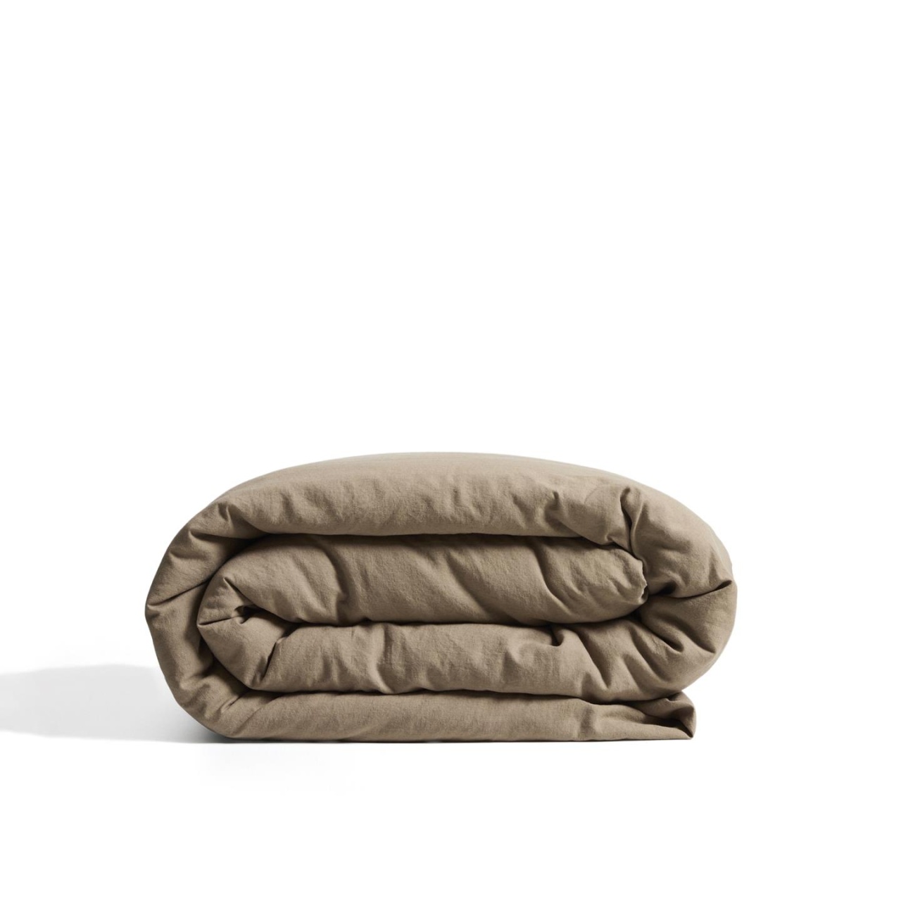 Duvet Covers Cuvertura maro din fibre naturale 150x220 cm Simmel Kave Home