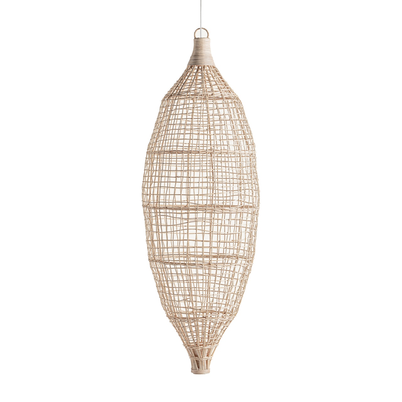 Artwork Decoratiune suspendabila maro din ratan 125 cm Cleis Vical Home