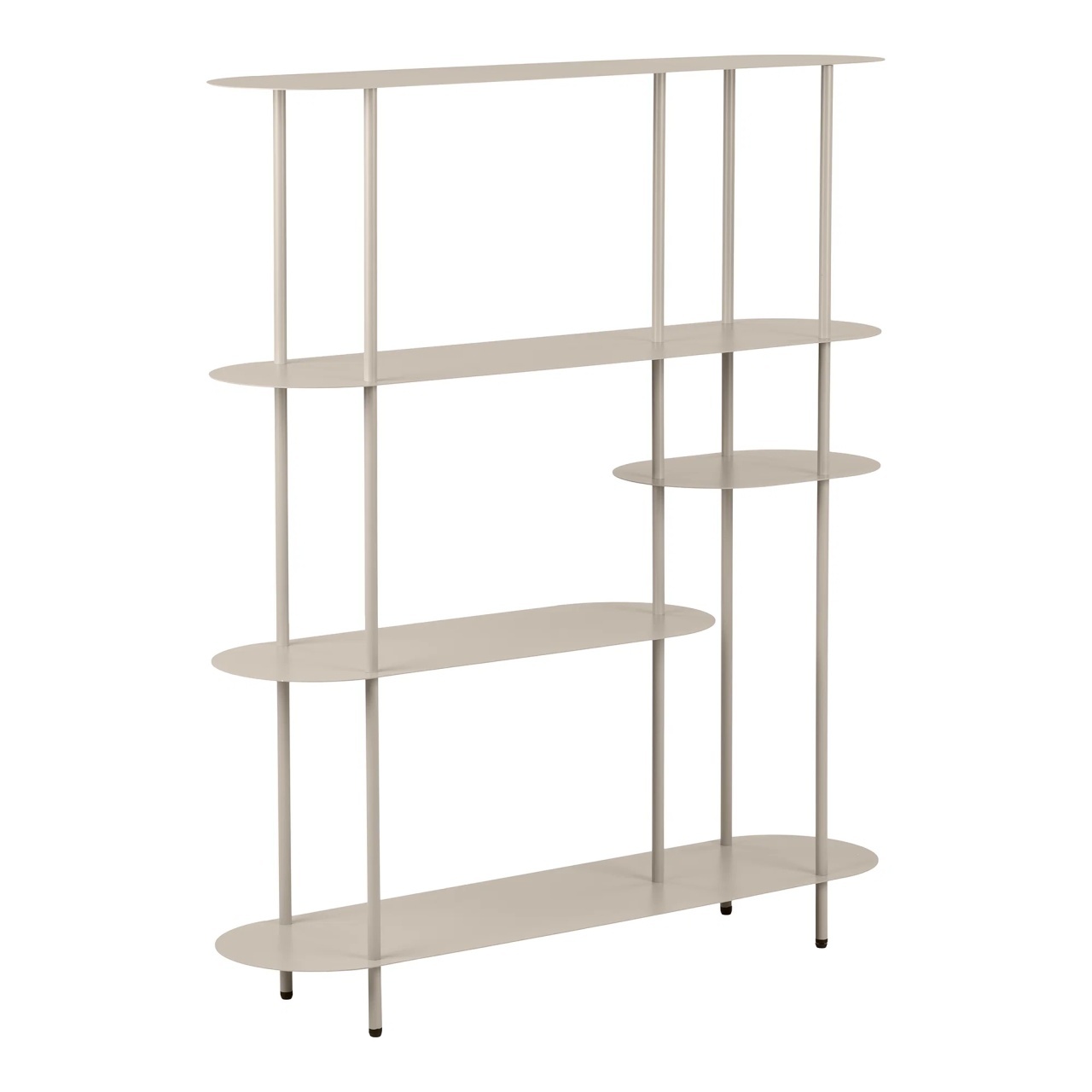 Shelving Etajera bej din metal 139 cm Rieti House Nordic