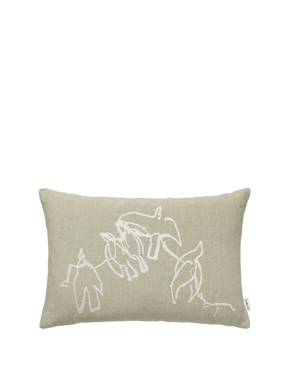 Pillowcases & Shams Fata de perna verde din fibre naturale 40x60 cm Vuelo Ferm Living