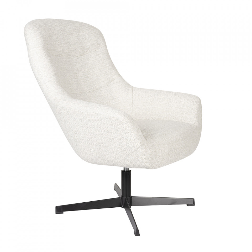 Quiet Object Fotoliu alb antic din textil Yuki Quiet Object