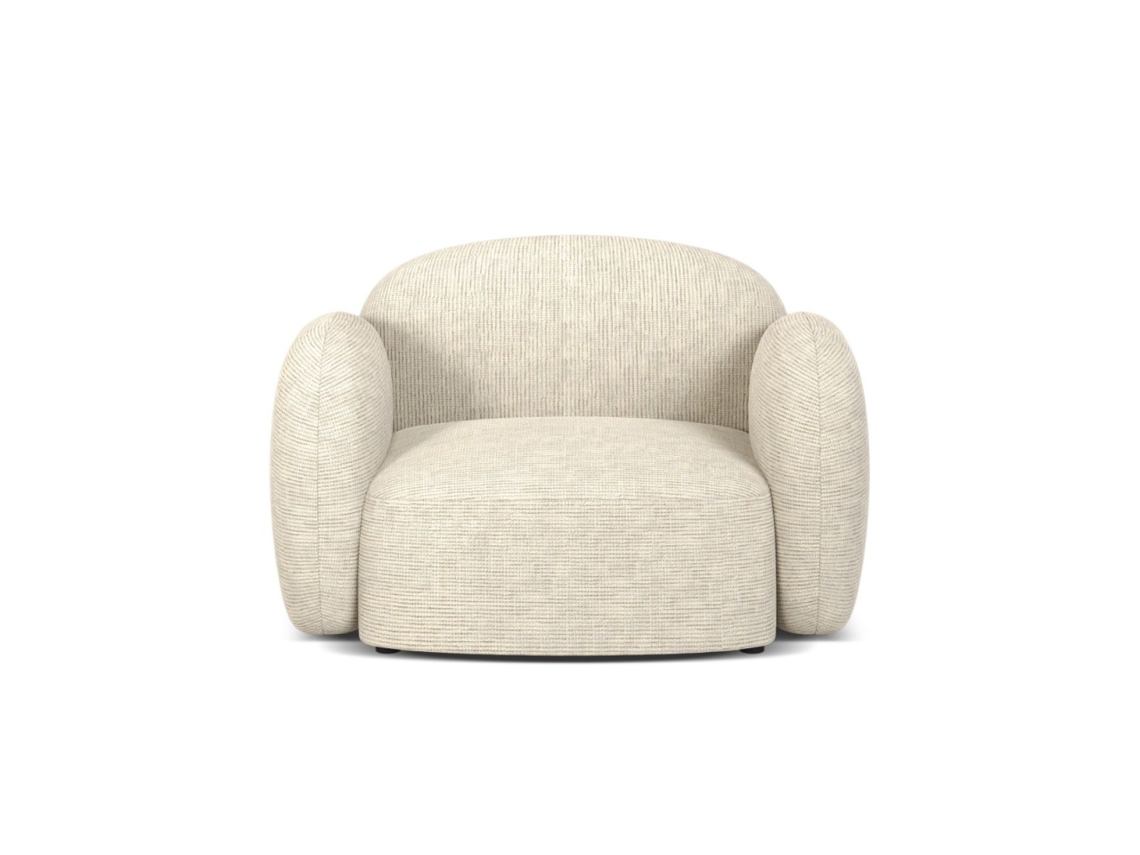 fotoliu Fotoliu bej deschis din textil Blair Baltimore Micadoni