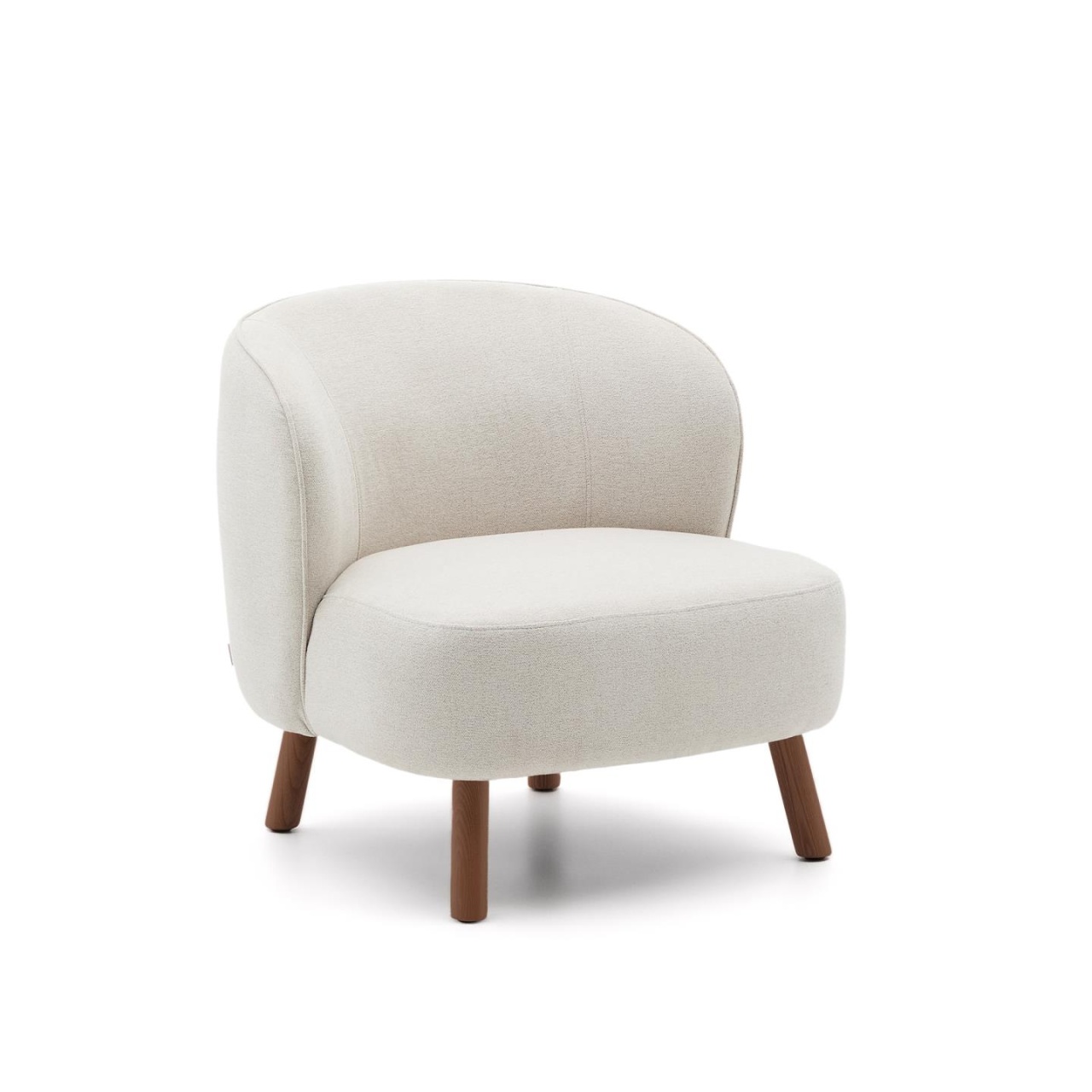 Chairs Fotoliu bej din textil Ulit Chenille Kave Home