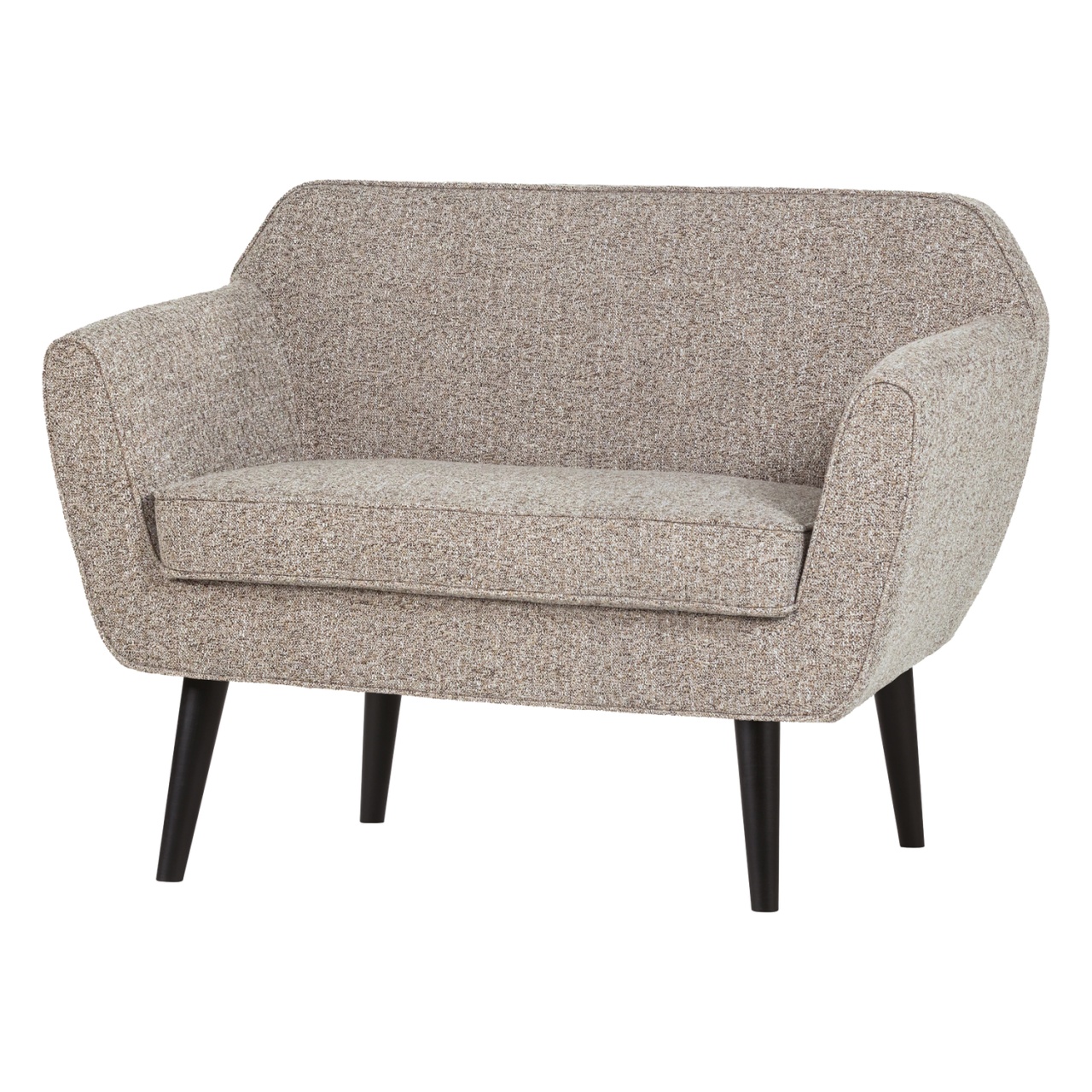 Chairs Fotoliu crem din textil Rocco Woood