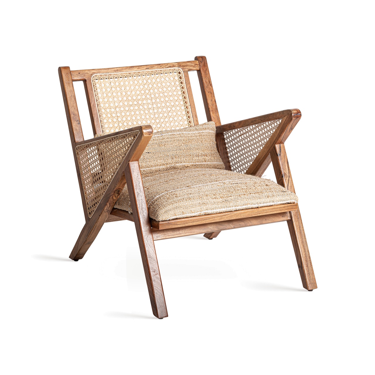 home generators Fotoliu maro din lemn Hickory Vical Home