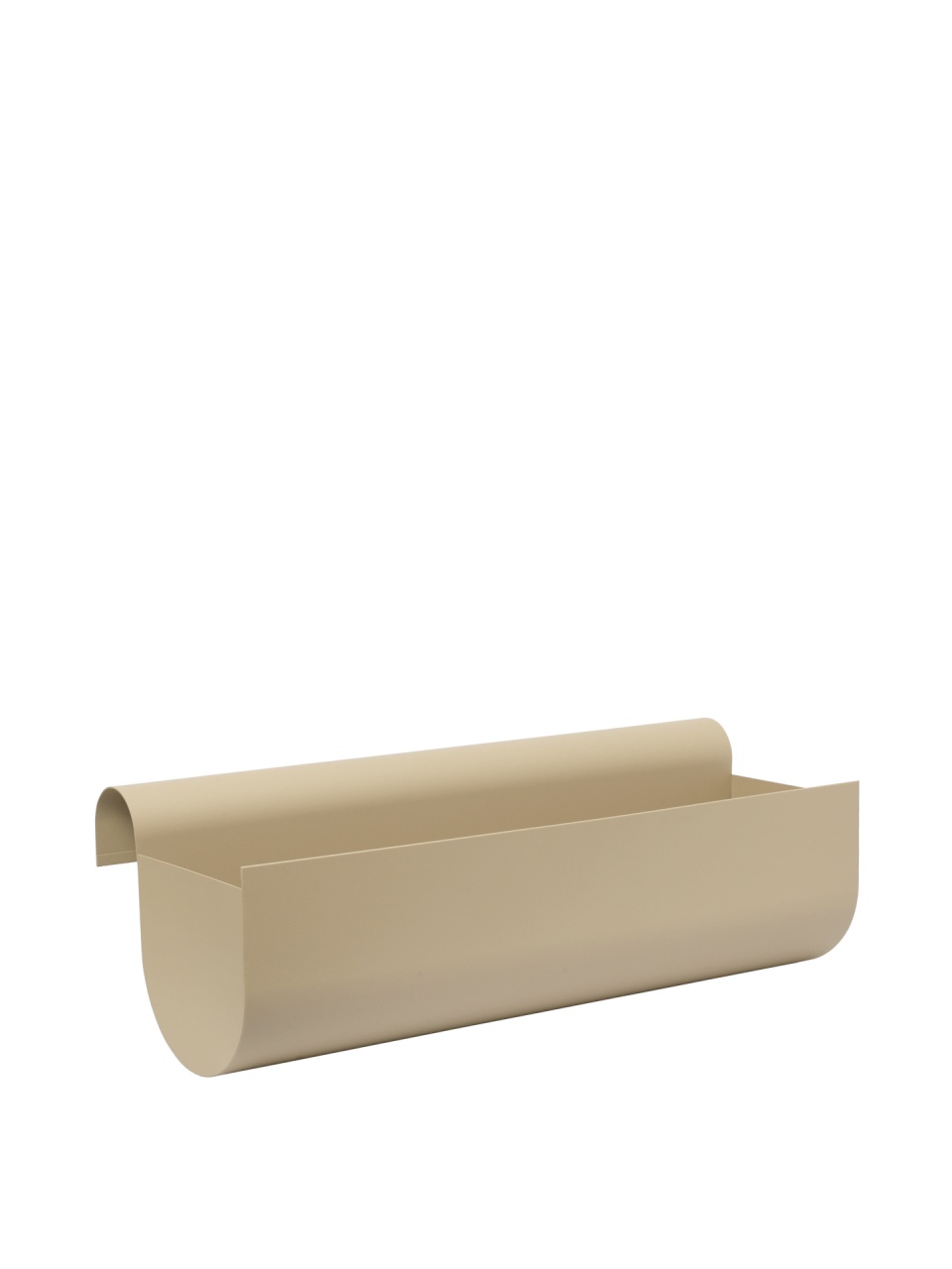 Pots & Planters Jardiniera pentru balcon bej casmir din metal 25x60 cm Uma Ferm Living