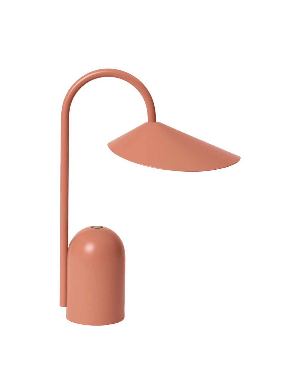 Lamps Lampa portabila de birou roz din metal 30 cm Arum Ferm Living
