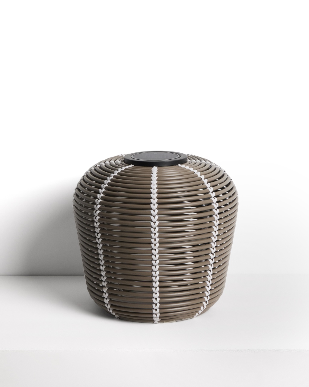 kave taburetes Lampa solara pentru exterior grej din metal 32 cm Garoina Kave Home