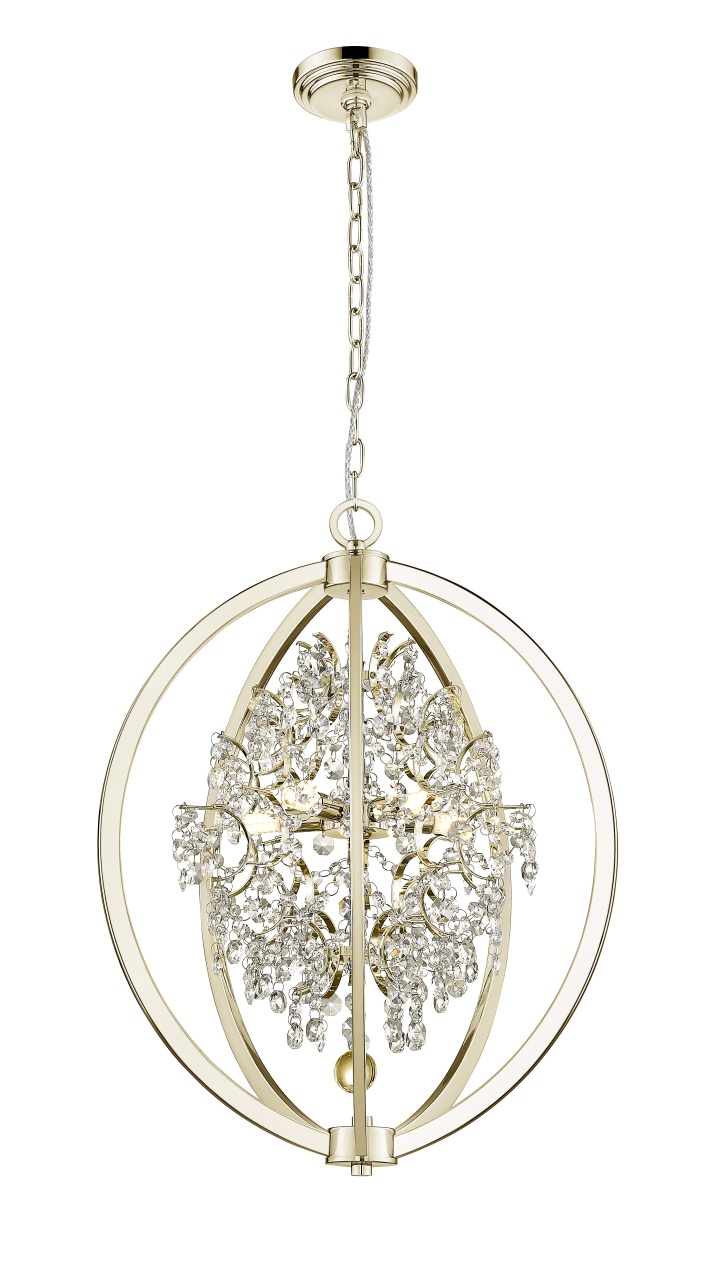 becuri leduri Lustra aurie din metal cu 5 becuri Pena Zuma Line