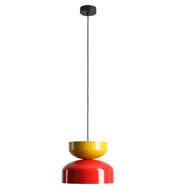Lighting Fixtures Lustra rosie/galbena din metal Tula Aldex