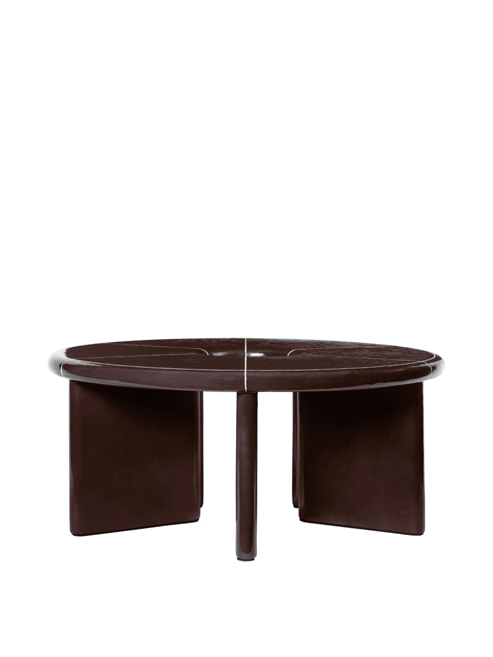 Masa de cafea exterior maro din ciment 80 cm Deya Ferm Living