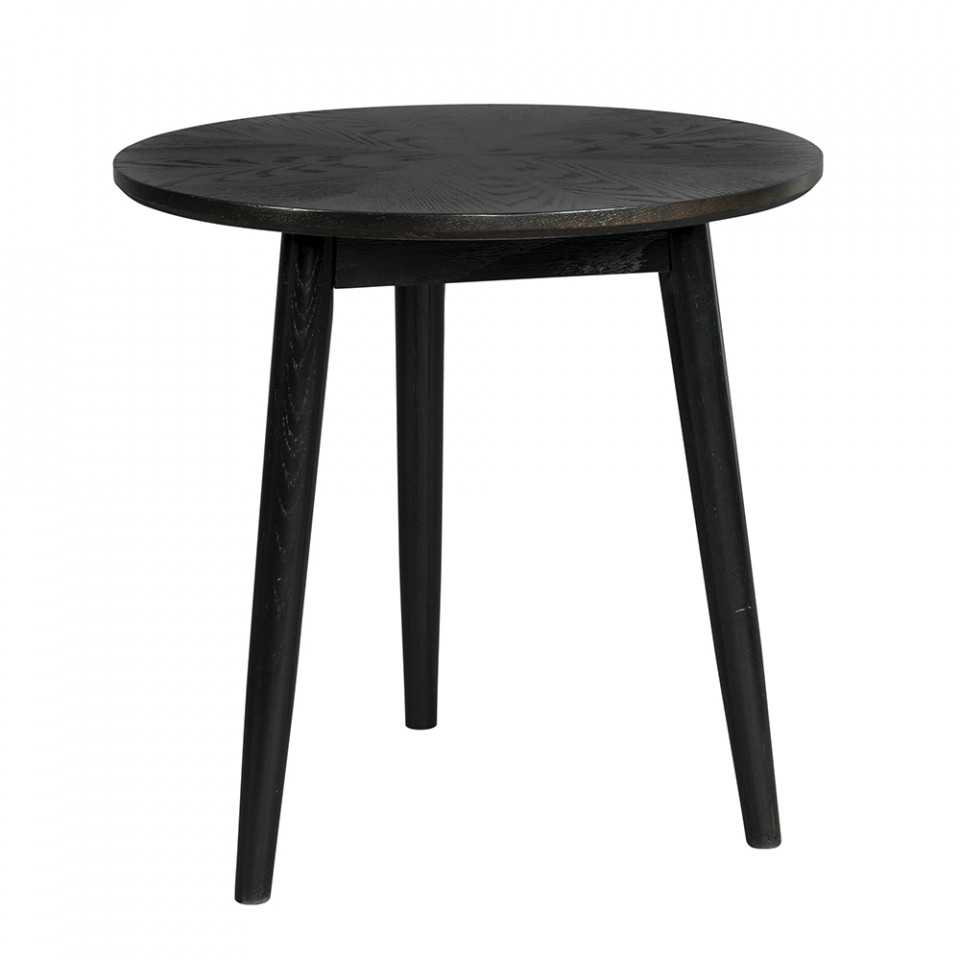 Masa de cafea neagra din lemn 50 cm Fabio Quiet Object