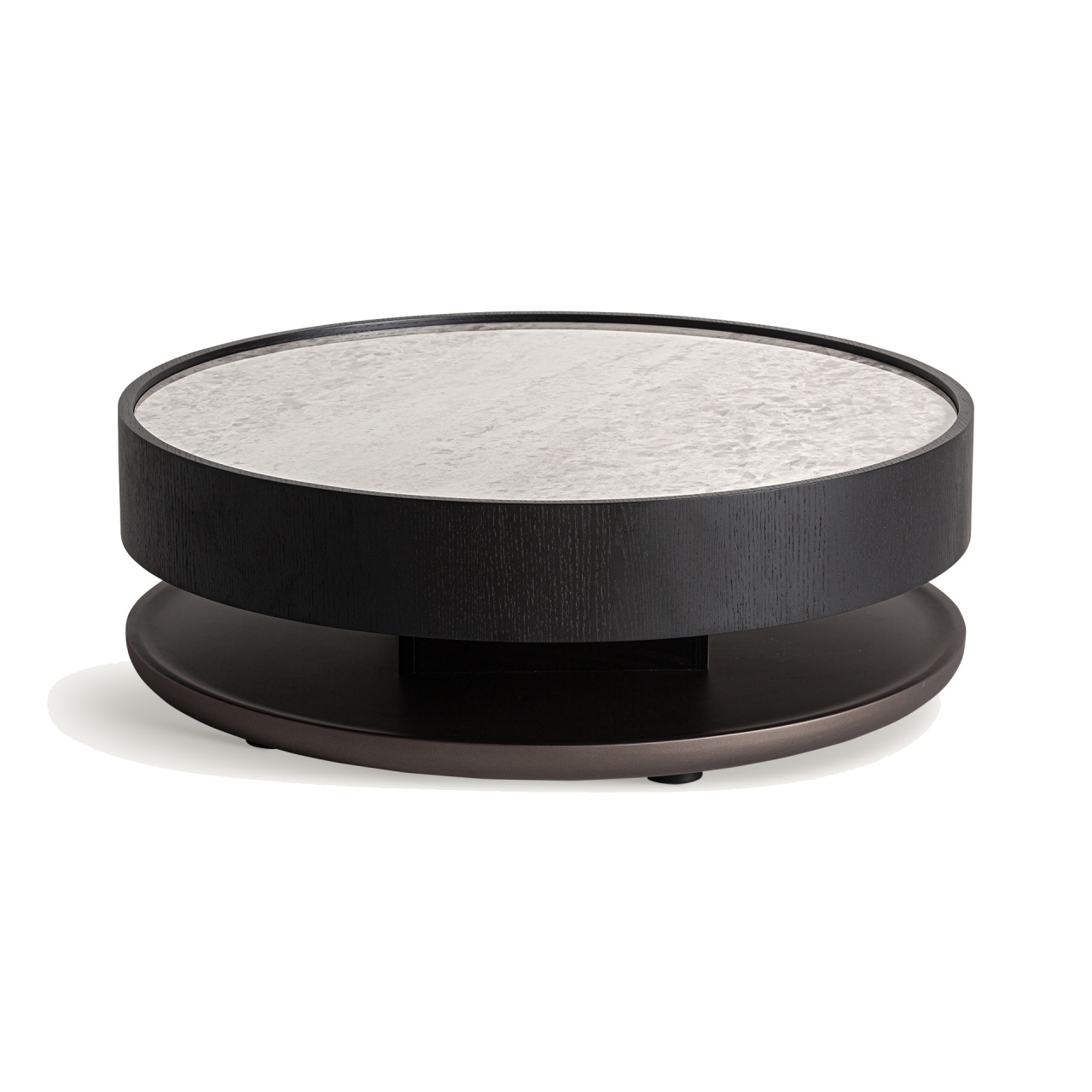 Accent Tables Masa de cafea neagra din marmura 93 cm Breil Vical Home