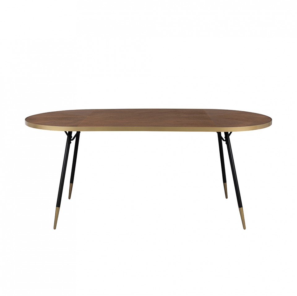 Quiet Object Masa dining din lemn si metal 90x180 cm Denise Quiet Object