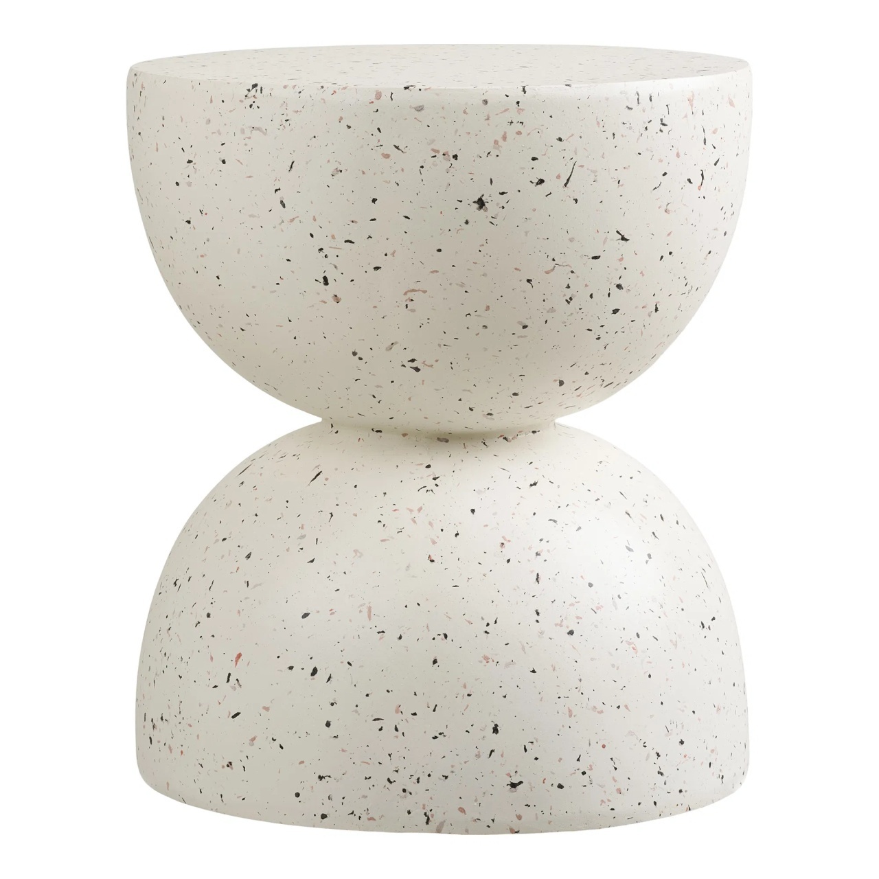 Masa laterala alb antic din ceramica 40 cm Bonita House Nordic