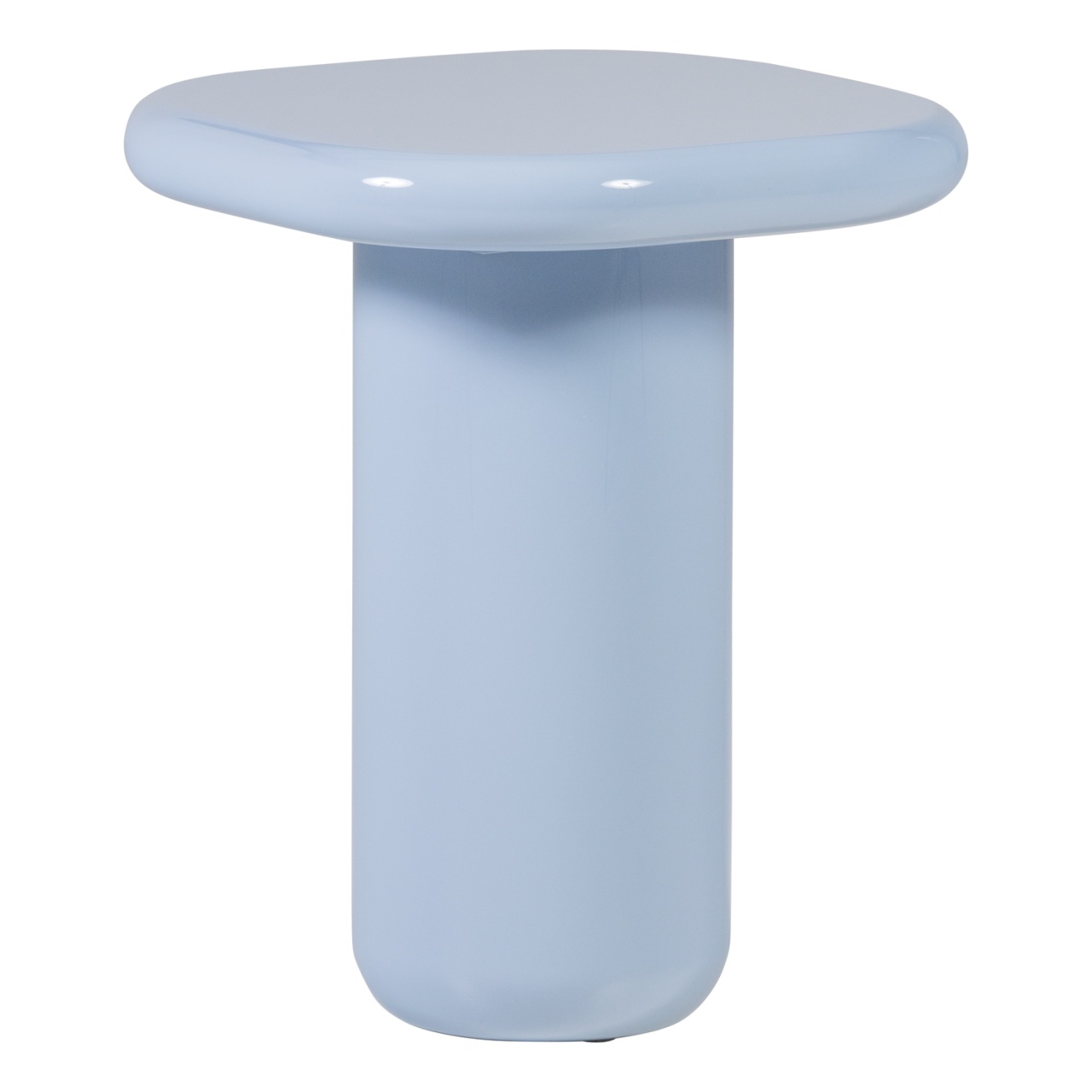 Accent Tables Masa laterala albastru deschis 50 cm Zava Woood